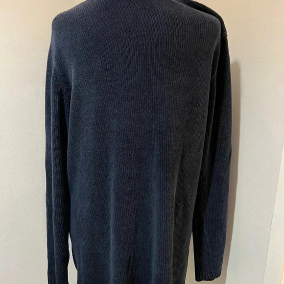 Vintage Blue Silk Soft Knitted Sweater - Picture 7 of 7